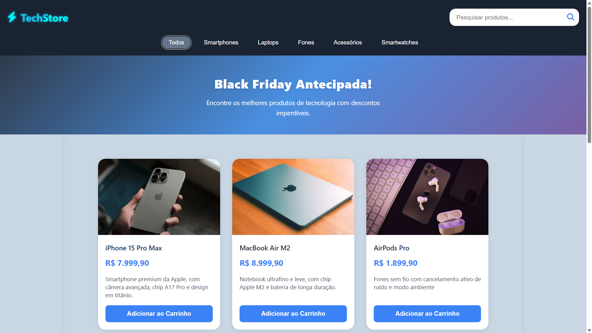 E-commerce TecStore